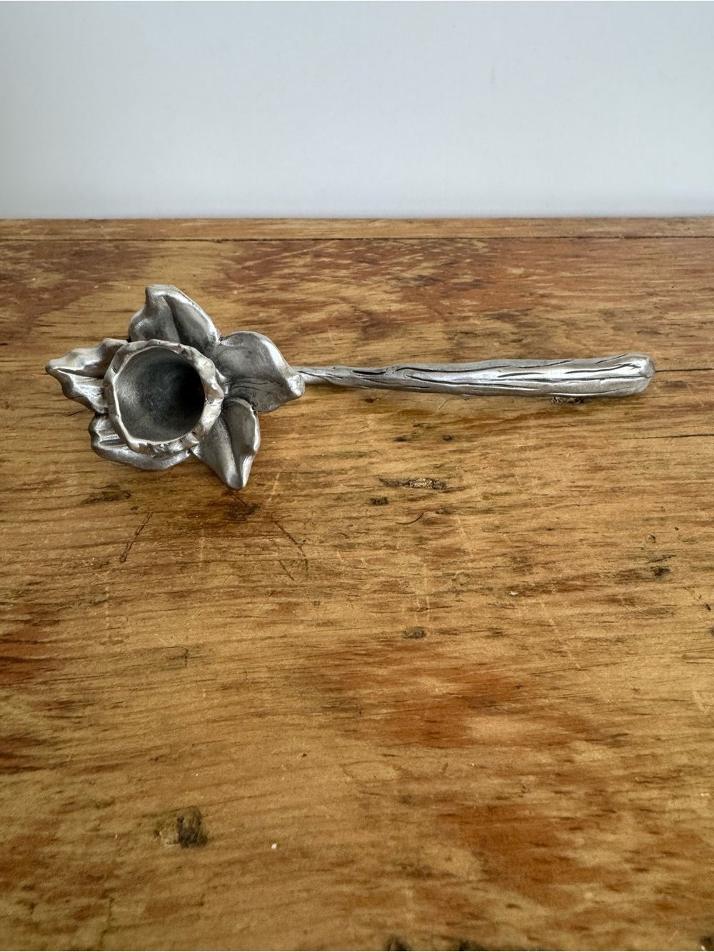 Seagull Pewter Candle Snuffer Daffodil Flower Design Made in Canada Vintage 1990